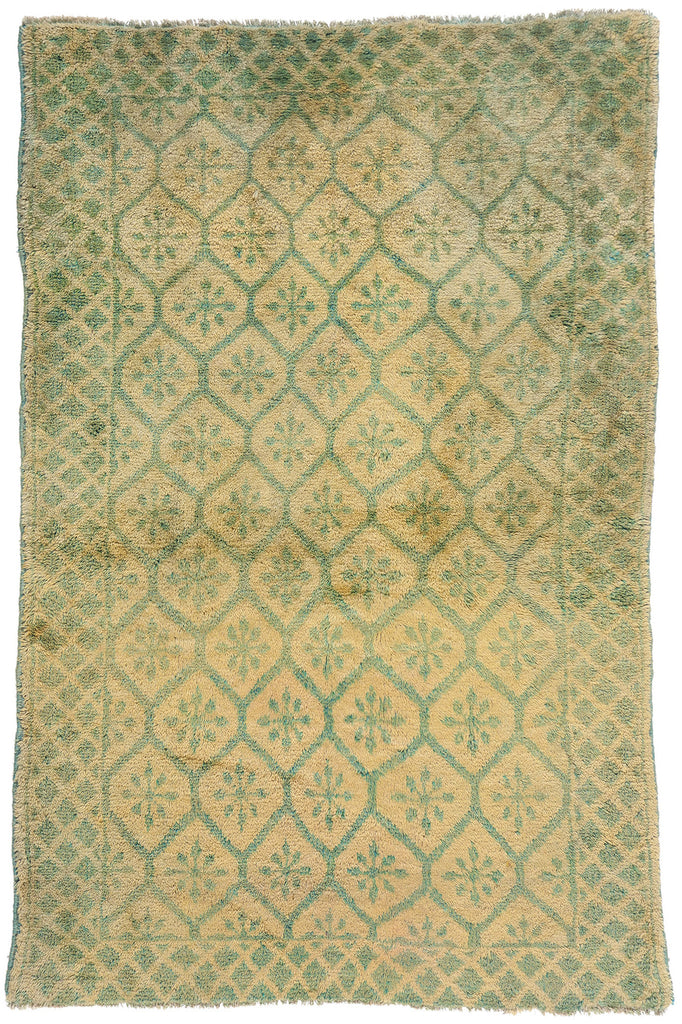 4 x 6 - Beige Vintage Turkish Tulu Rug - 54081