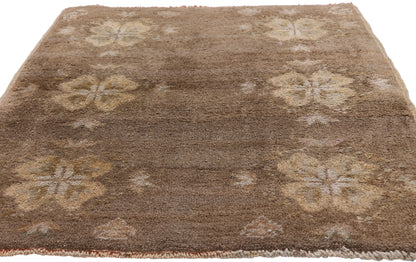 3 x 4 - Brown Vintage Turkish Tulu Rug - 54083