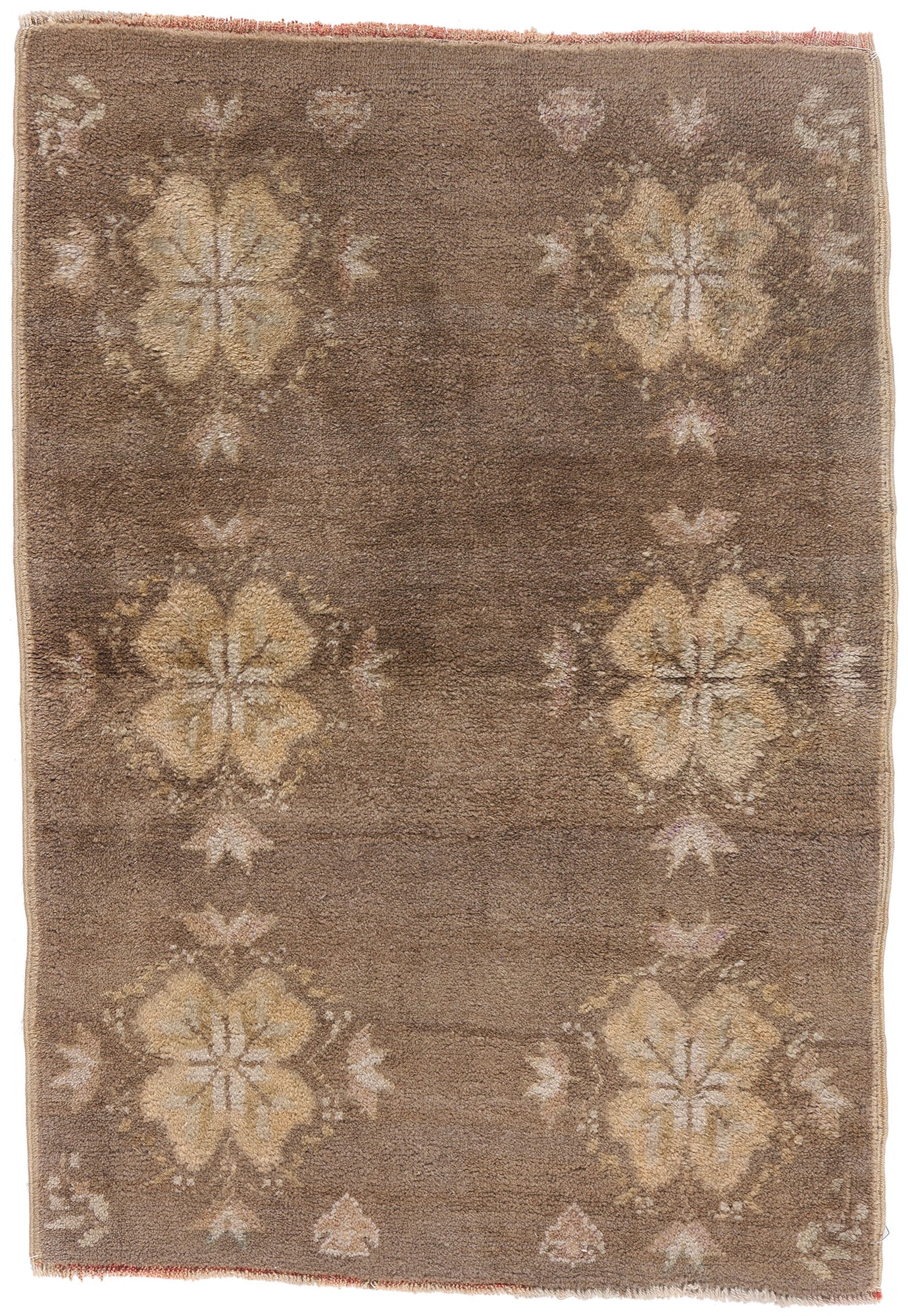 3 x 4 - Brown Vintage Turkish Tulu Rug - 54083
