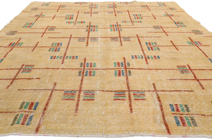 7 x 10 - Gold Vintage Turkish Sivas Rug - 54084