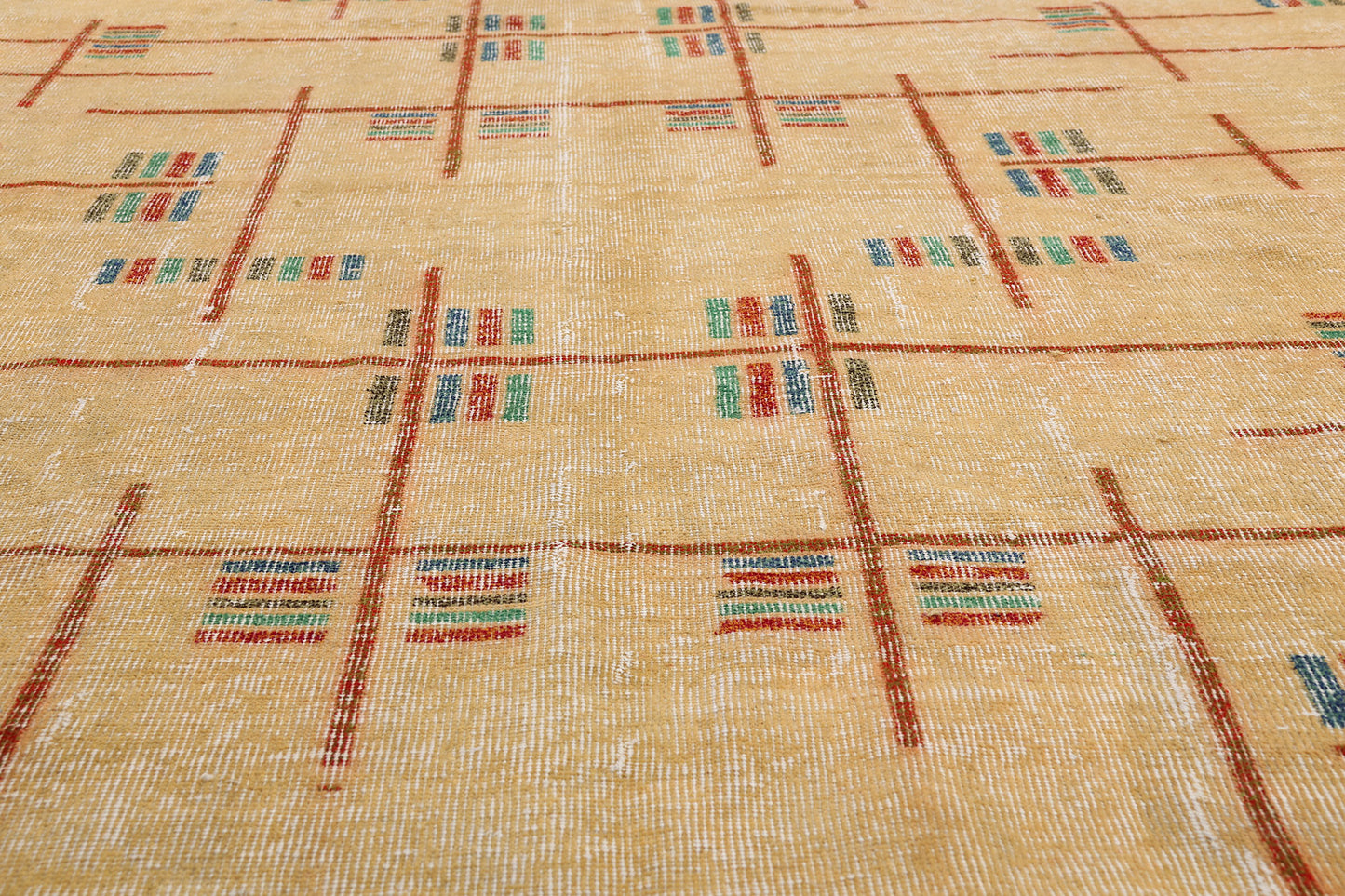7 x 10 - Gold Vintage Turkish Sivas Rug - 54084