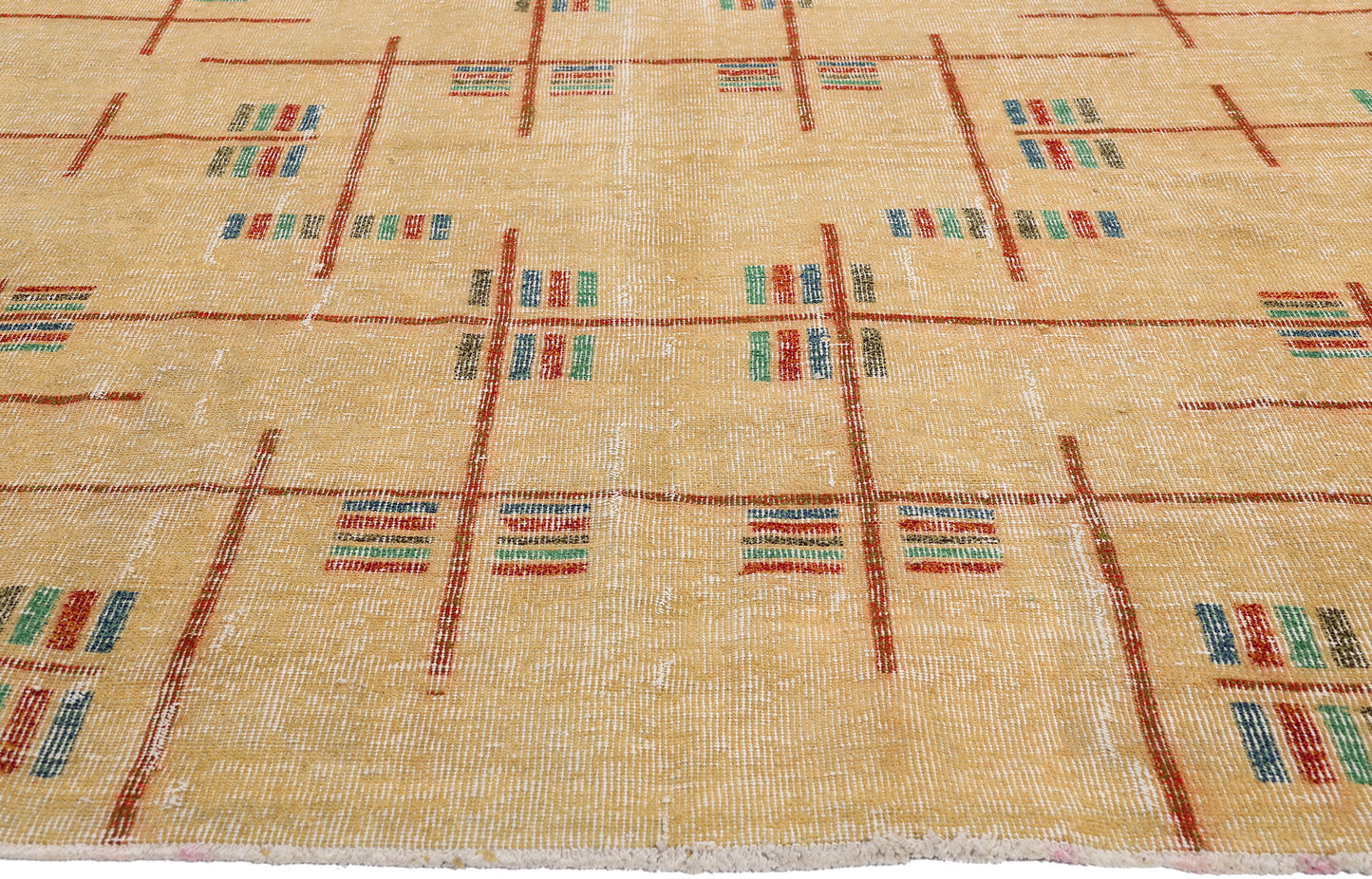 7 x 10 - Gold Vintage Turkish Sivas Rug - 54084