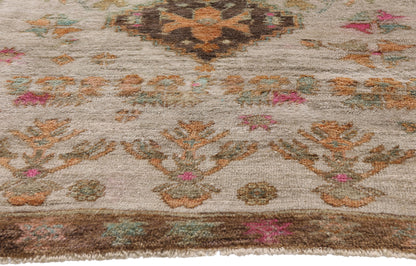4 x 5 - Gray Vintage Turkish Tulu Rug - 54085