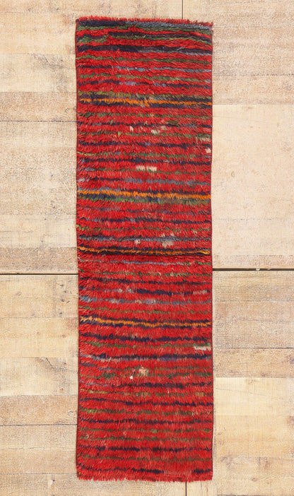 2 x 5 - Red Vintage Turkish Tulu Rug - 54086
