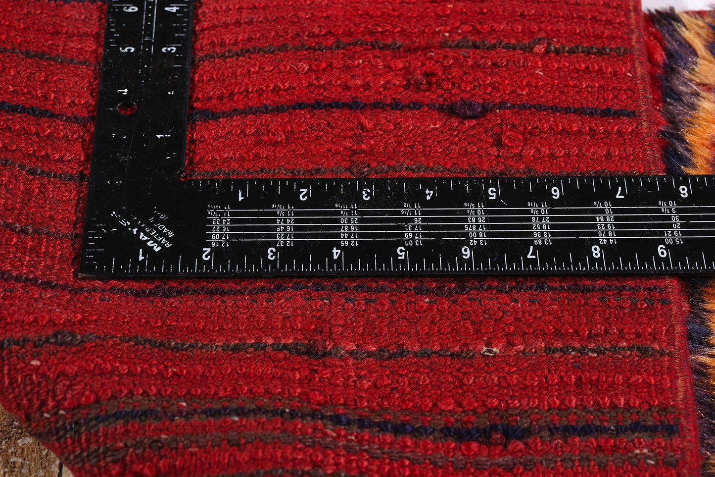 2 x 5 - Red Vintage Turkish Tulu Rug - 54086