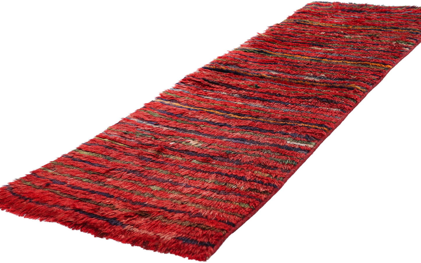 2 x 5 - Red Vintage Turkish Tulu Rug - 54086