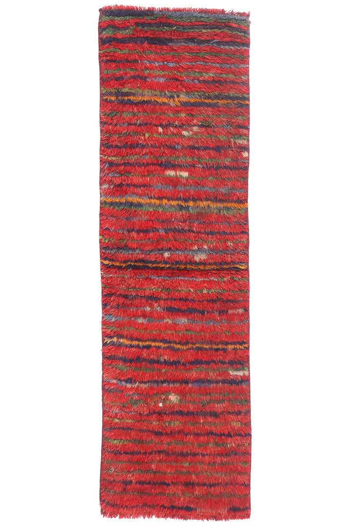 2 x 5 - Red Vintage Turkish Tulu Rug - 54086
