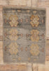 3 x 3 - Gray Vintage Turkish Tulu Rug - 54087
