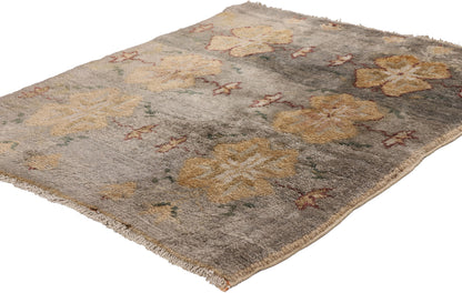 3 x 3 - Gray Vintage Turkish Tulu Rug - 54087