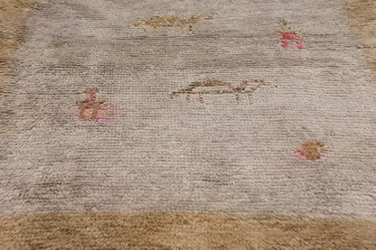 3 x 4 - Gray Vintage Turkish Tulu Rug - 54089