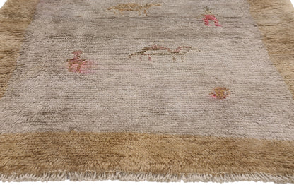 3 x 4 - Gray Vintage Turkish Tulu Rug - 54089