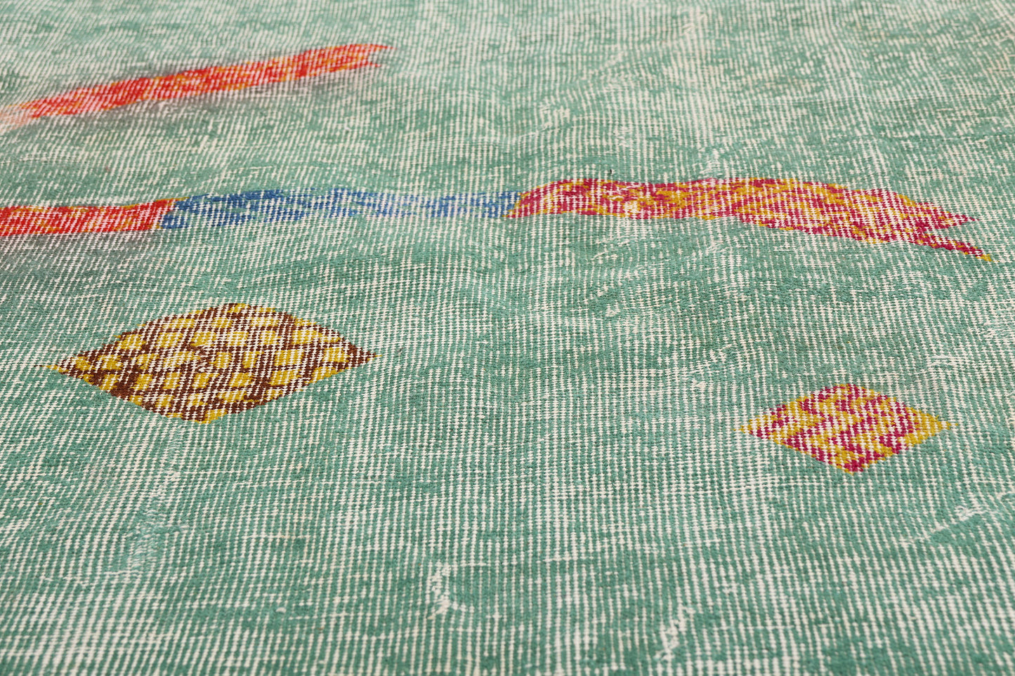 5 x 9 - Green Vintage Turkish Sivas Rug - 54093