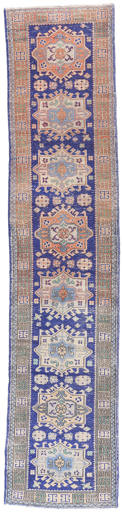 3 x 12 - Blue Vintage Turkish Sivas Rug - 54095