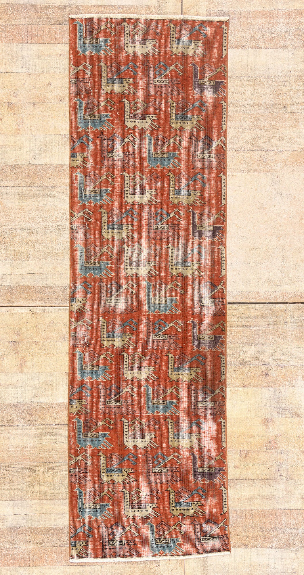 2 x 8 - Red Vintage Turkish Sivas Rug - 54096