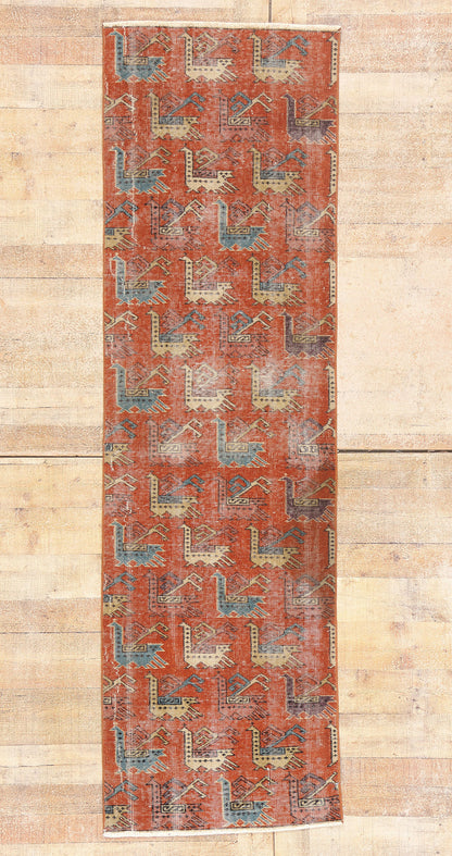 2 x 8 - Red Vintage Turkish Sivas Rug - 54096