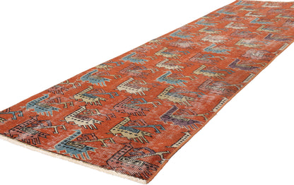 2 x 8 - Red Vintage Turkish Sivas Rug - 54096