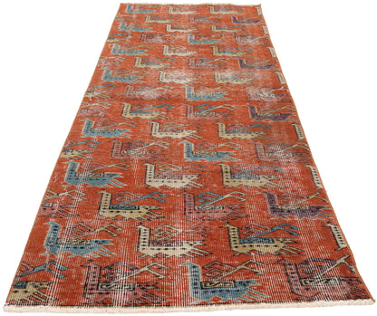 2 x 8 - Red Vintage Turkish Sivas Rug - 54096