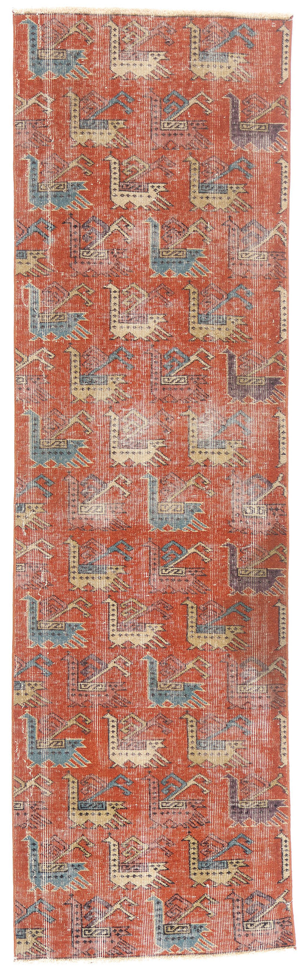 2 x 8 - Red Vintage Turkish Sivas Rug - 54096