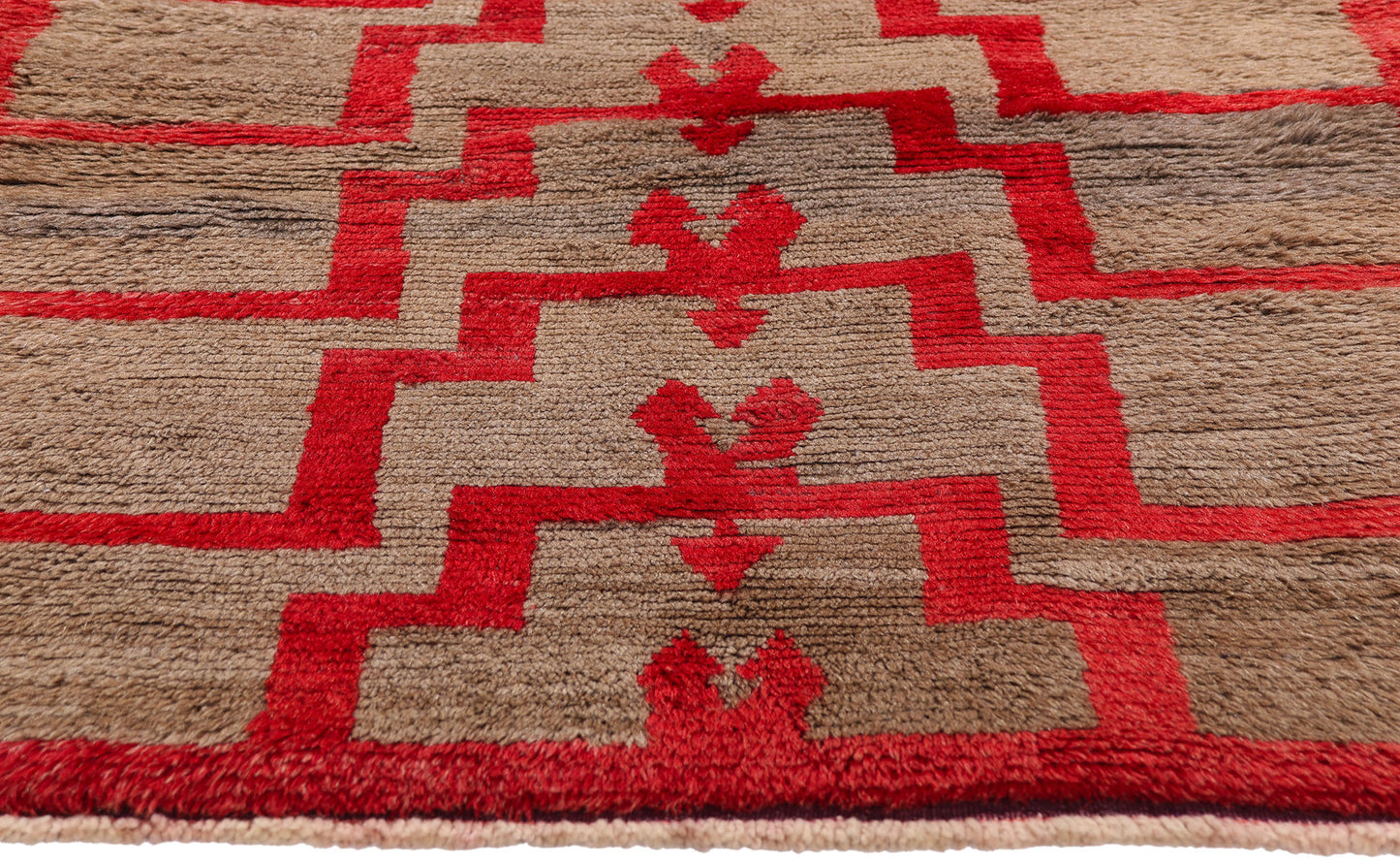 3 x 5 - Brown Vintage Turkish Tulu Rug - 54098