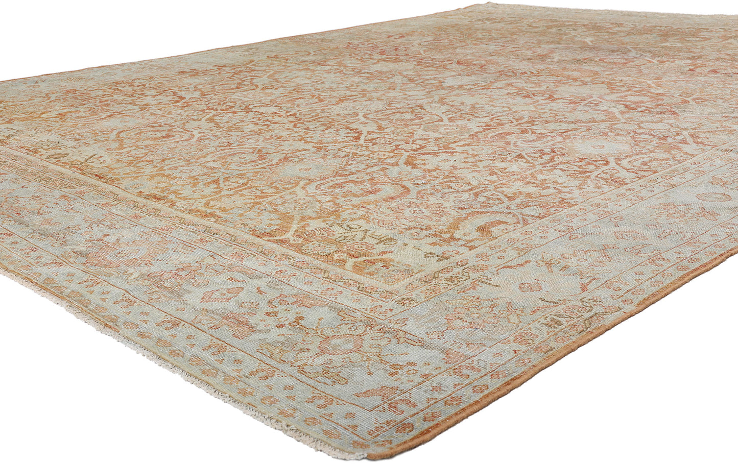 10 x 13 - Rust Antique Persian Mahal Rug - 54100