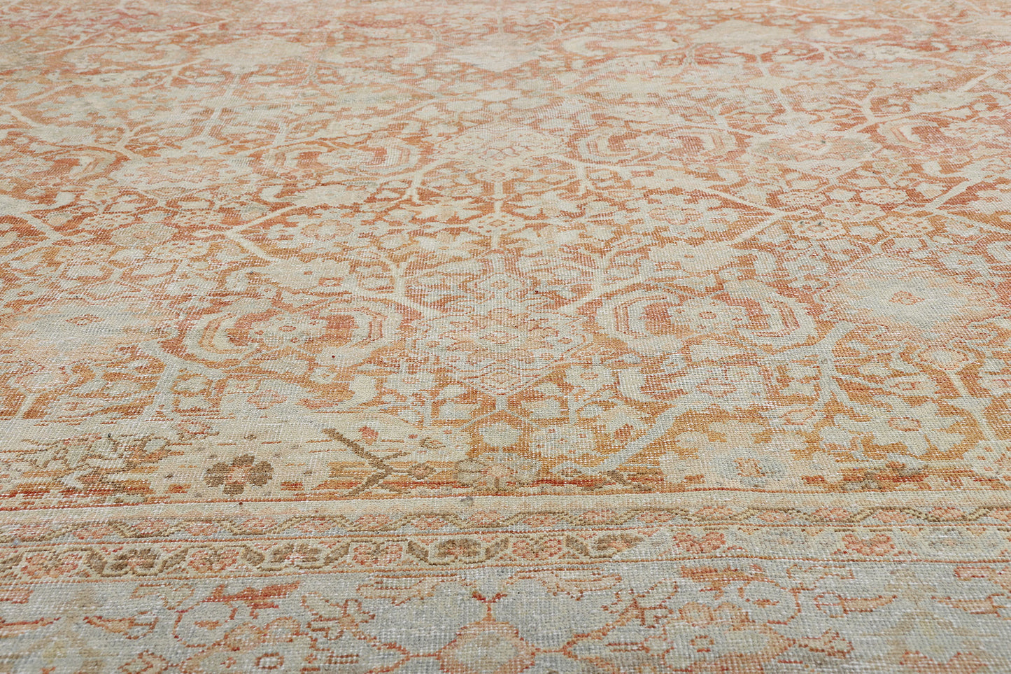 10 x 13 - Rust Antique Persian Mahal Rug - 54100