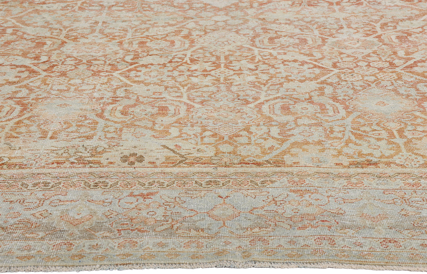 10 x 13 - Rust Antique Persian Mahal Rug - 54100