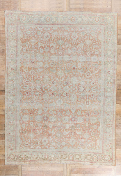 10 x 14 - Rust Antique Persian Mahal Rug - 54101