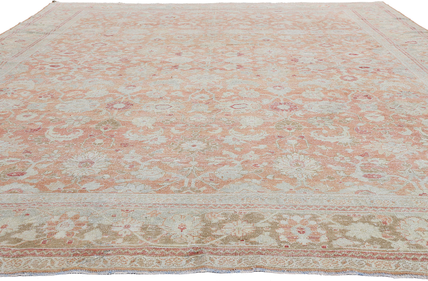 10 x 14 - Rust Antique Persian Mahal Rug - 54101