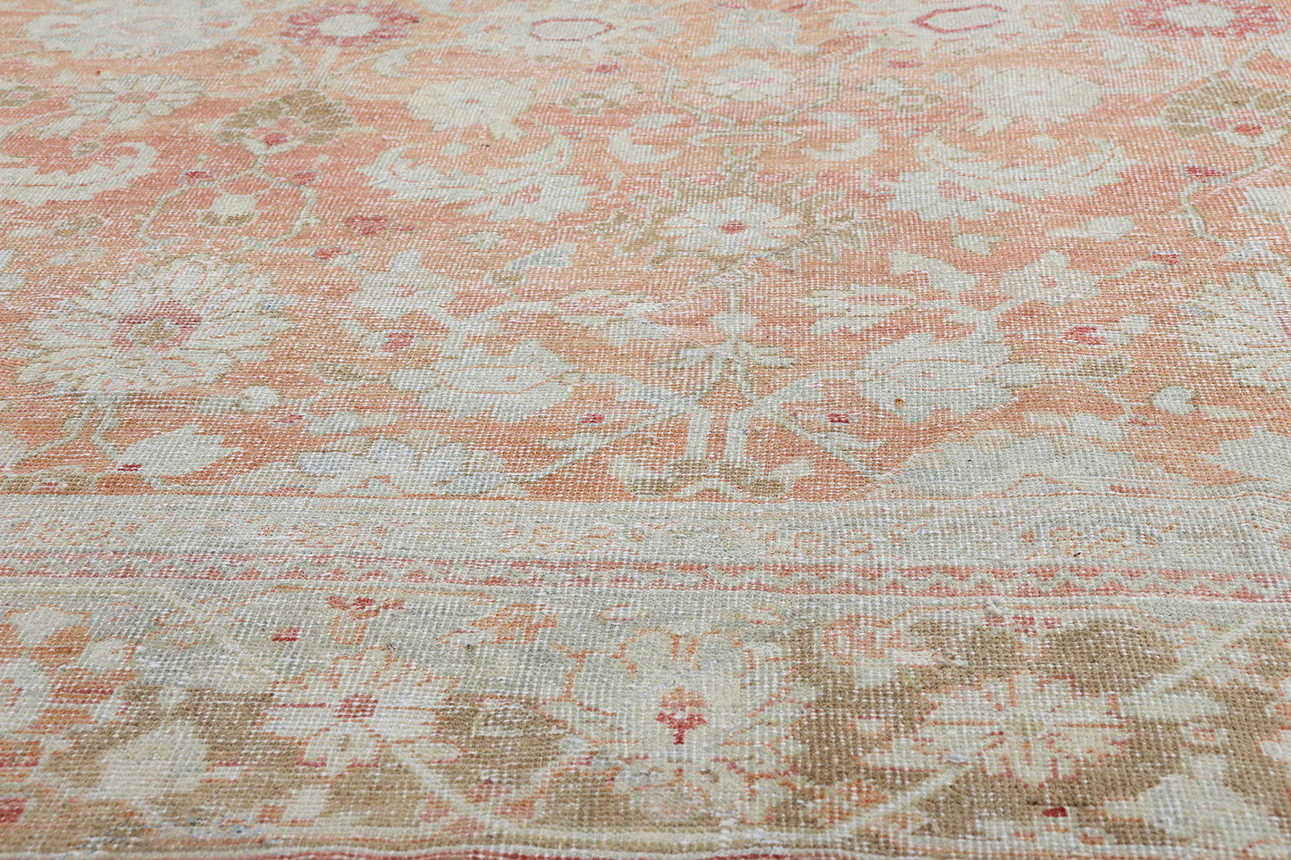 10 x 14 - Rust Antique Persian Mahal Rug - 54101