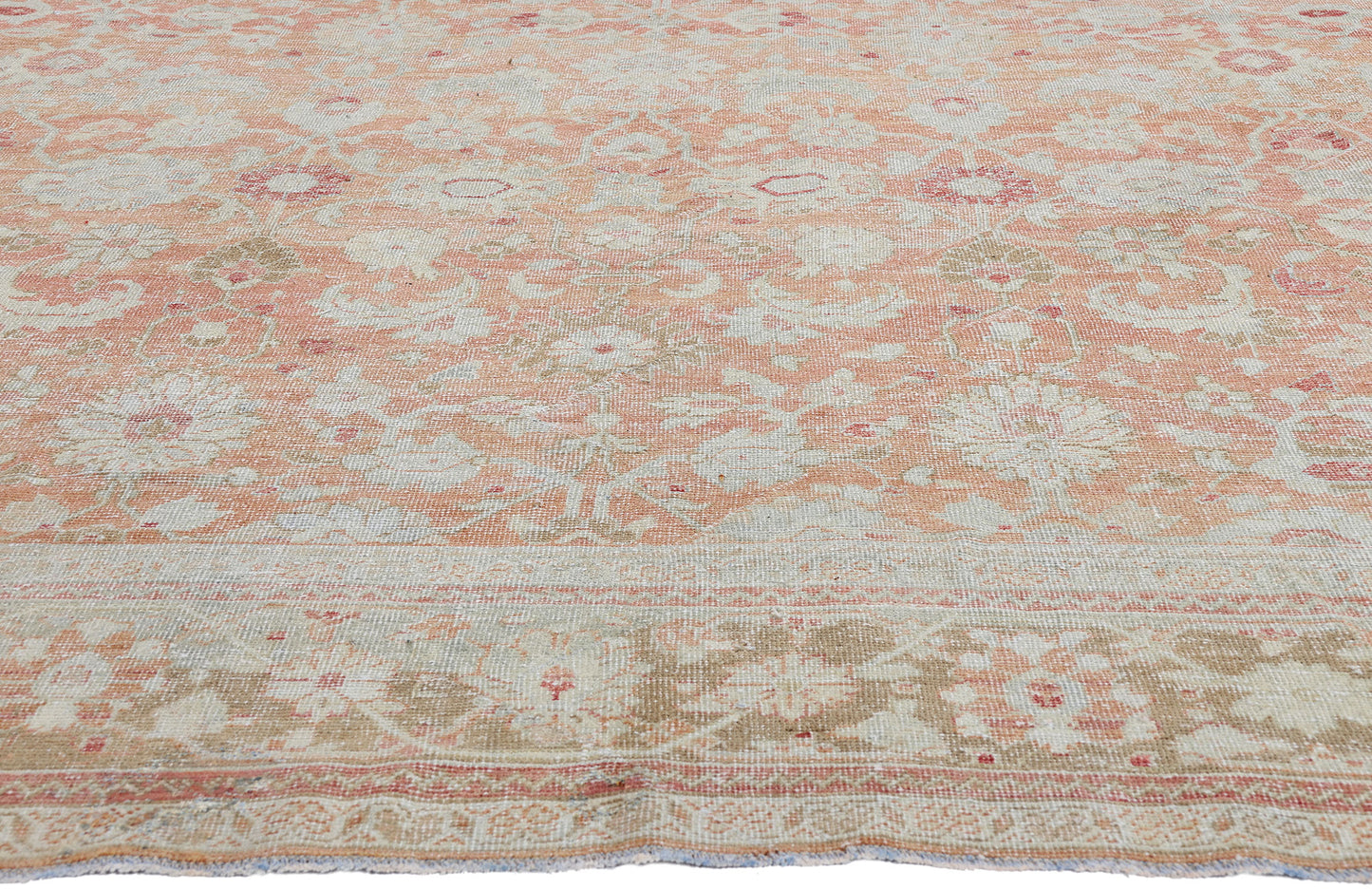 10 x 14 - Rust Antique Persian Mahal Rug - 54101