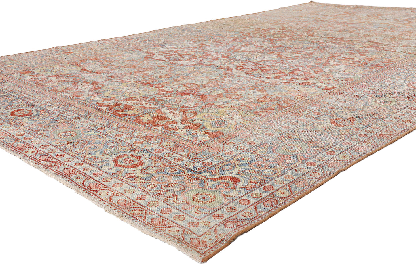 8 x 13 - Rust Antique Persian Mahal Rug - 54102
