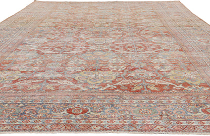 8 x 13 - Rust Antique Persian Mahal Rug - 54102