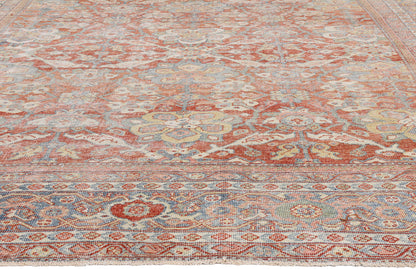 8 x 13 - Rust Antique Persian Mahal Rug - 54102