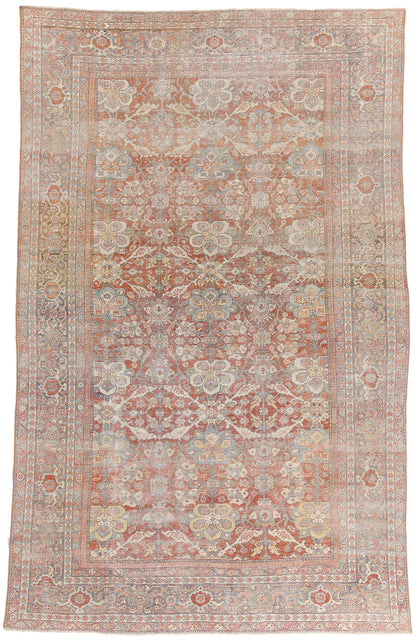 8 x 13 - Rust Antique Persian Mahal Rug - 54102