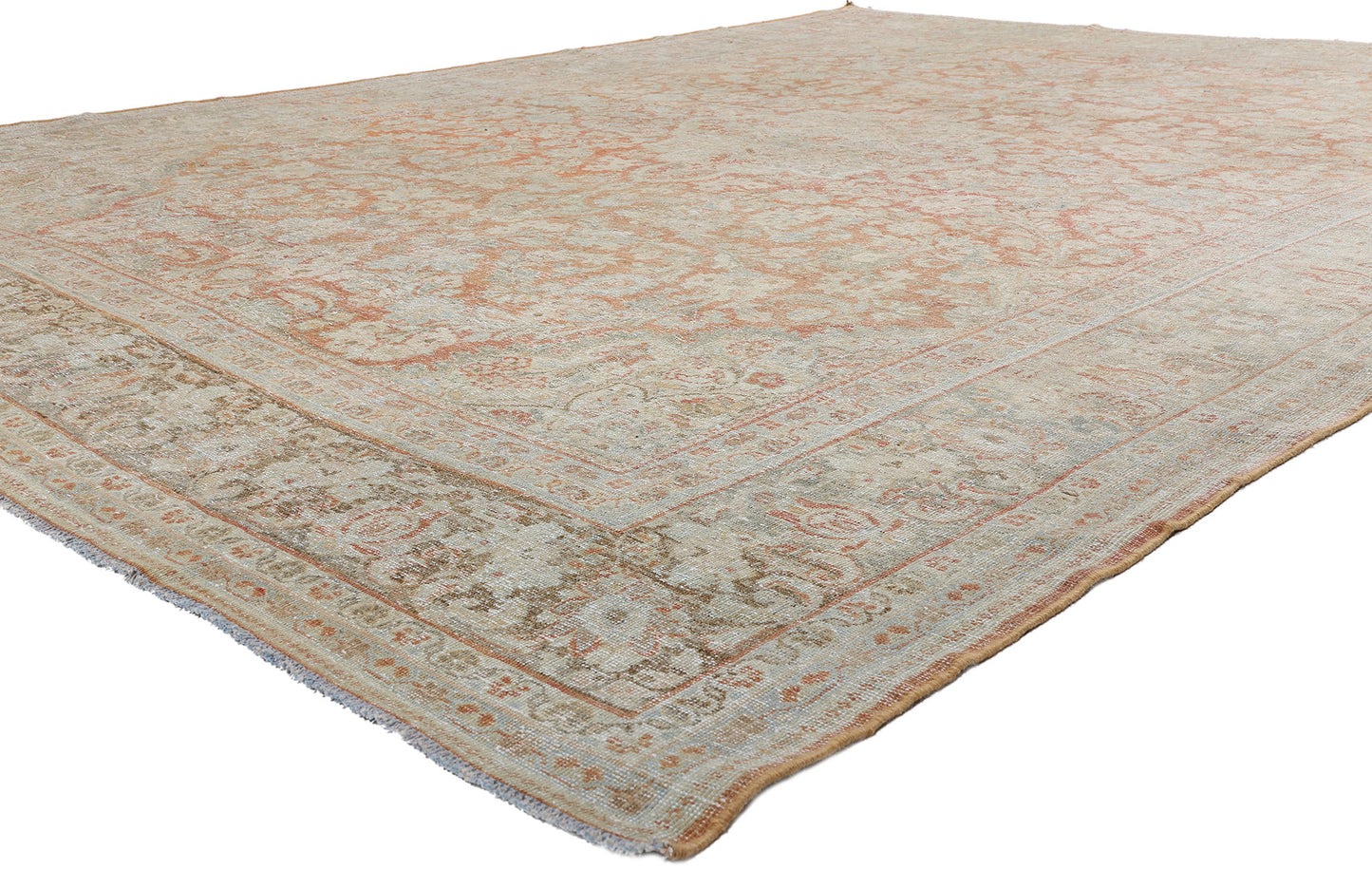 10 x 13 - Rust Antique Persian Mahal Rug - 54103