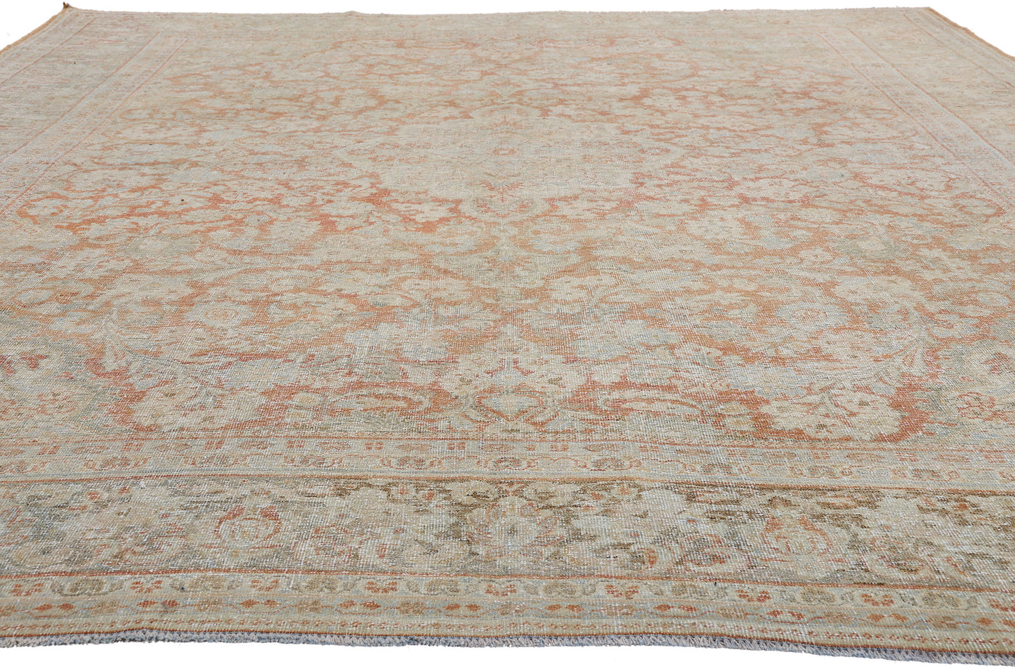 10 x 13 - Rust Antique Persian Mahal Rug - 54103