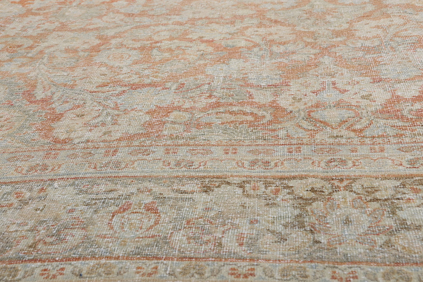 10 x 13 - Rust Antique Persian Mahal Rug - 54103