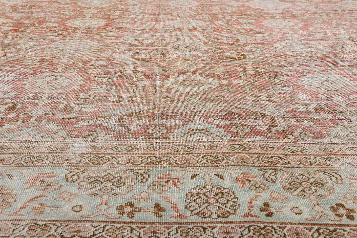 9 x 12 - Rust Antique Persian Mahal Rug - 54104