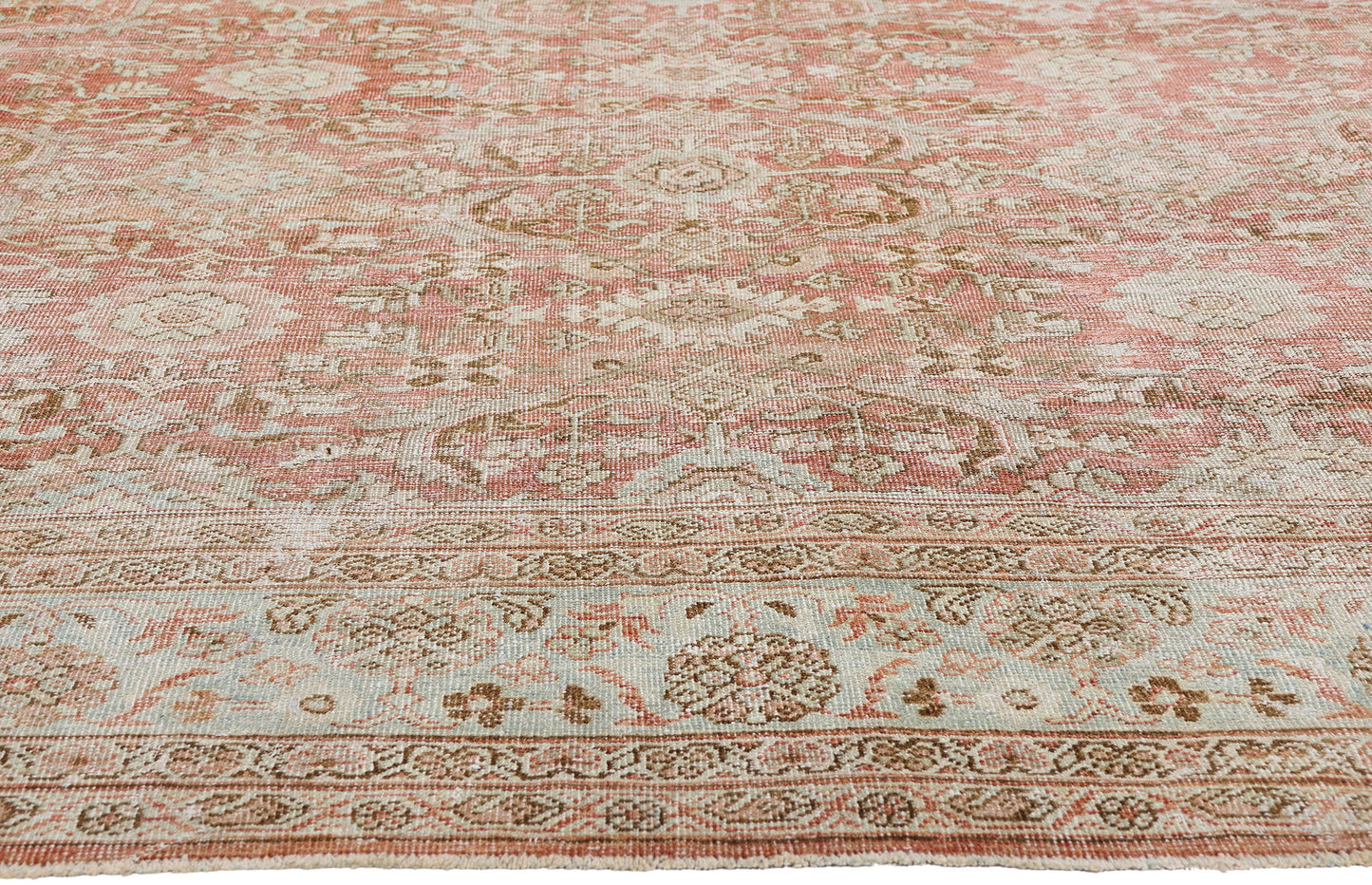 9 x 12 - Rust Antique Persian Mahal Rug - 54104
