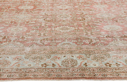 9 x 12 - Rust Antique Persian Mahal Rug - 54104