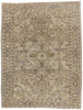 9 x 12 - Beige Antique Persian Heriz Rug - 54105