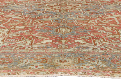 12 x 11 - Red Antique Persian Heriz Rug - 54107