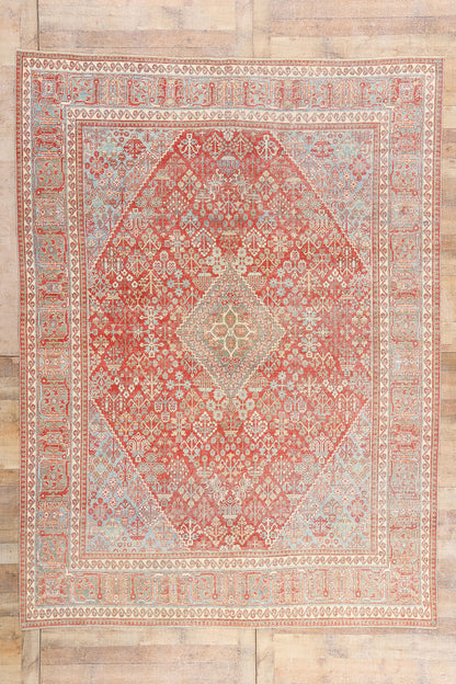 8 x 11 - Red Antique Persian Joshegan Rug - 54108
