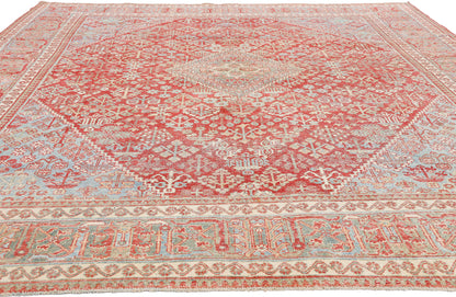 8 x 11 - Red Antique Persian Joshegan Rug - 54108