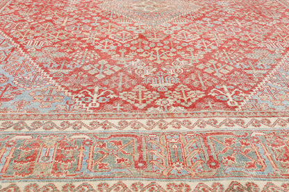 8 x 11 - Red Antique Persian Joshegan Rug - 54108