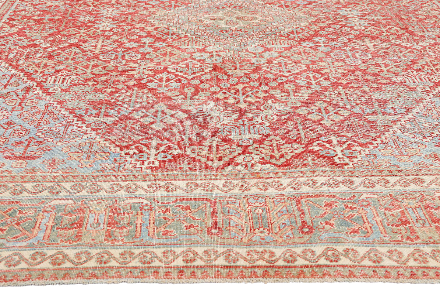 8 x 11 - Red Antique Persian Joshegan Rug - 54108