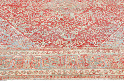8 x 11 - Red Antique Persian Joshegan Rug - 54108