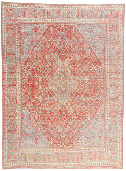 8 x 11 - Red Antique Persian Joshegan Rug - 54108