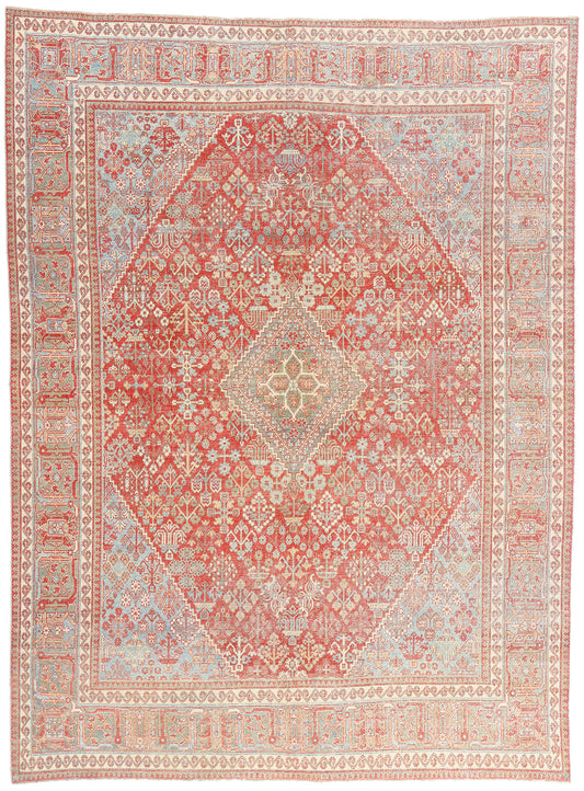 8 x 11 - Red Antique Persian Joshegan Rug - 54108
