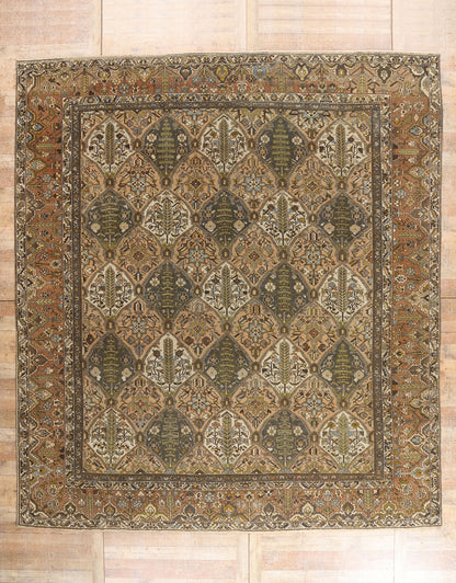 12 x 13 - Multicolor Antique Persian Bakhtiari Rug - 54109